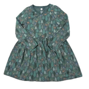 Tea Collection Girls Green Leaves Dress size: 5T